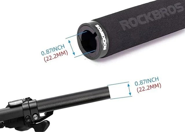 Mbështjellës timoni për biçikletë Rockbros BT1001BKBK, sfungjer, zi