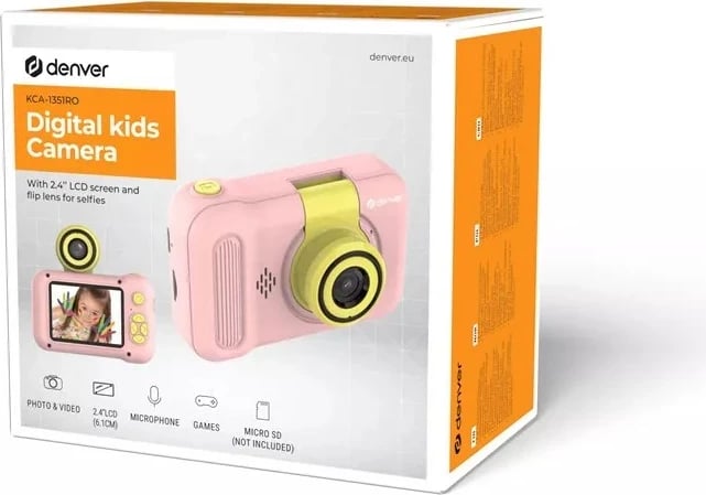 Kamerë digjitale për fëmijë Denver KCA-1351RO, e verdhë