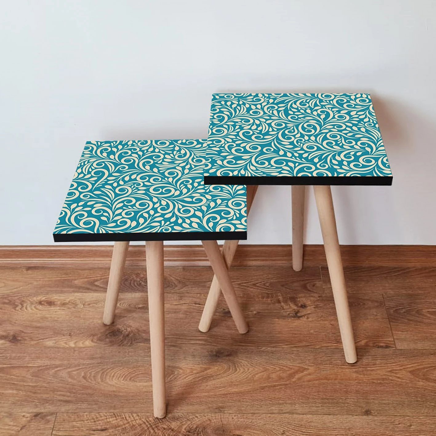 Tavolina ndihmëse të mbivendosura (2 copë), Skye Decor, 2Shp171, blu