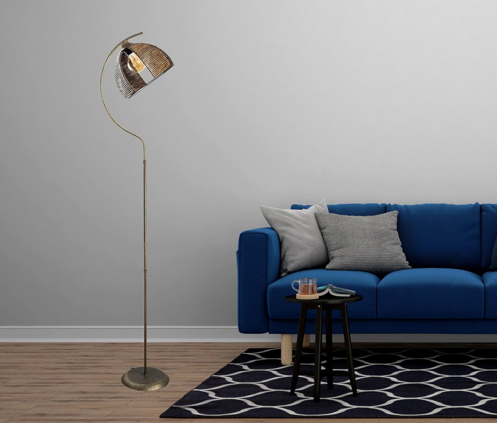 Llambë dyshemeje Opviq, Demilune, ngjyrë antike