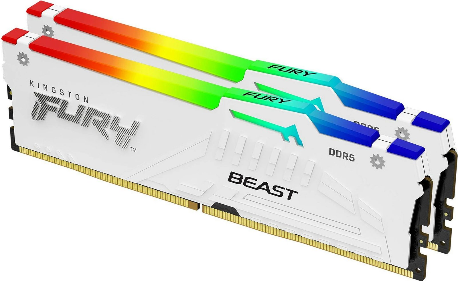 RAM Memorje Kingston FURY Beast 64GB DDR5 5200MT/s Kit 2 copë RGB bardhë