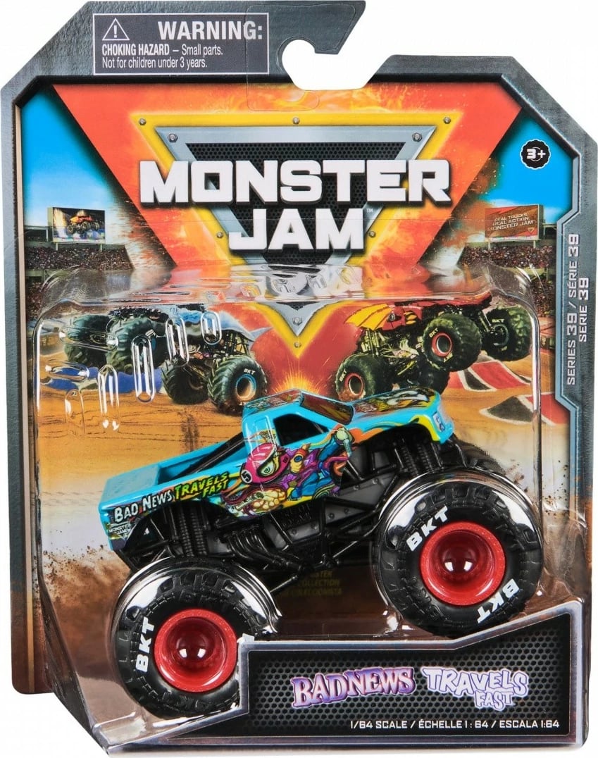 Lodër veturë Monster Jam Spin Master 1:64, metal dhe plastikë, ngjyra të përziera, 1 copë Lodër veturë Monster Jam Spin Master 1:64, metal dhe plastikë, ngjyra të përziera, 1 copë