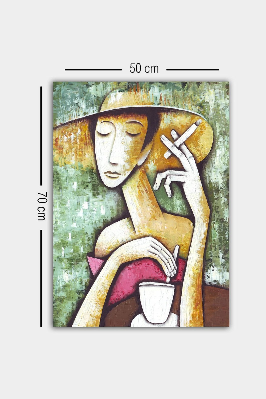 Pikturë dekorative në kanavacë, shumëngjyrëshe, 50x70cm, 21398524-5070