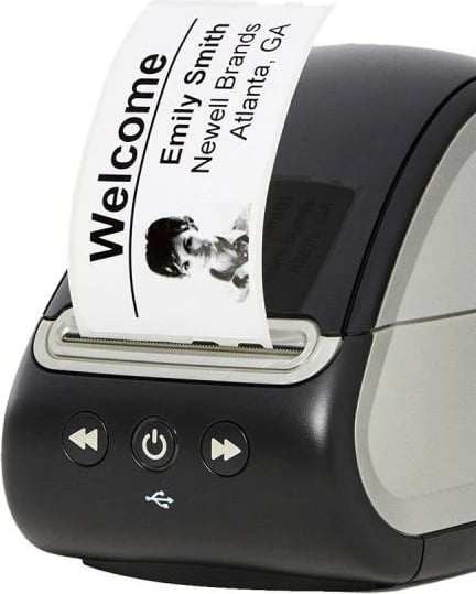 Printer etiketash, Dymo LabelWriter 550 2112722, 300dpi, termik direkt, për PC/Mac, i zi/gri