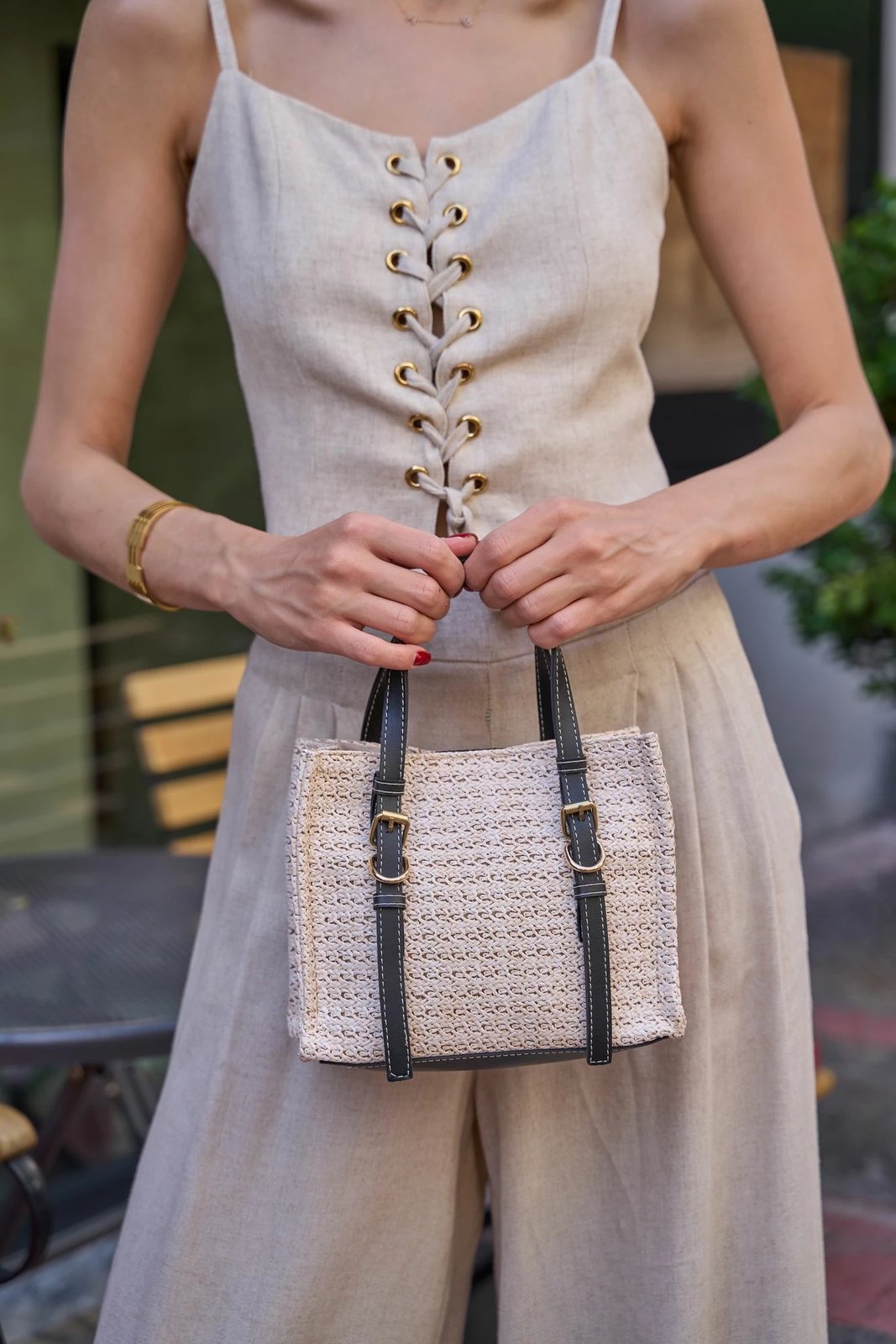 Çantë dore Zoozie Bags, MK1020225SV10-020, krem e zezë