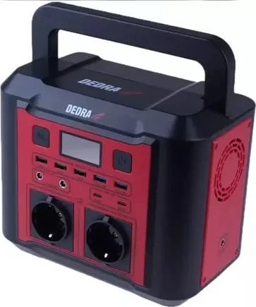 Stacion portativ energjie DEDRA DEZS0300, 20000 mAh, 500 W, Kuq