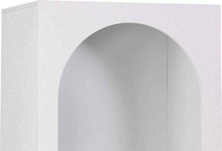 Raft librash Emersi, MDF, ngjyrë e bardhë, 48x35x180cm