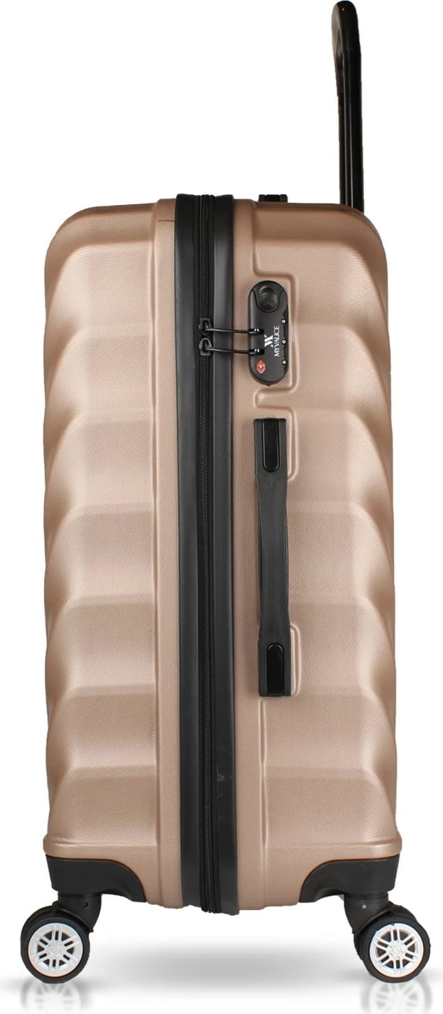 Set valixhesh (2 copë), ngjyrë ari, Zoozie Bags, 6838