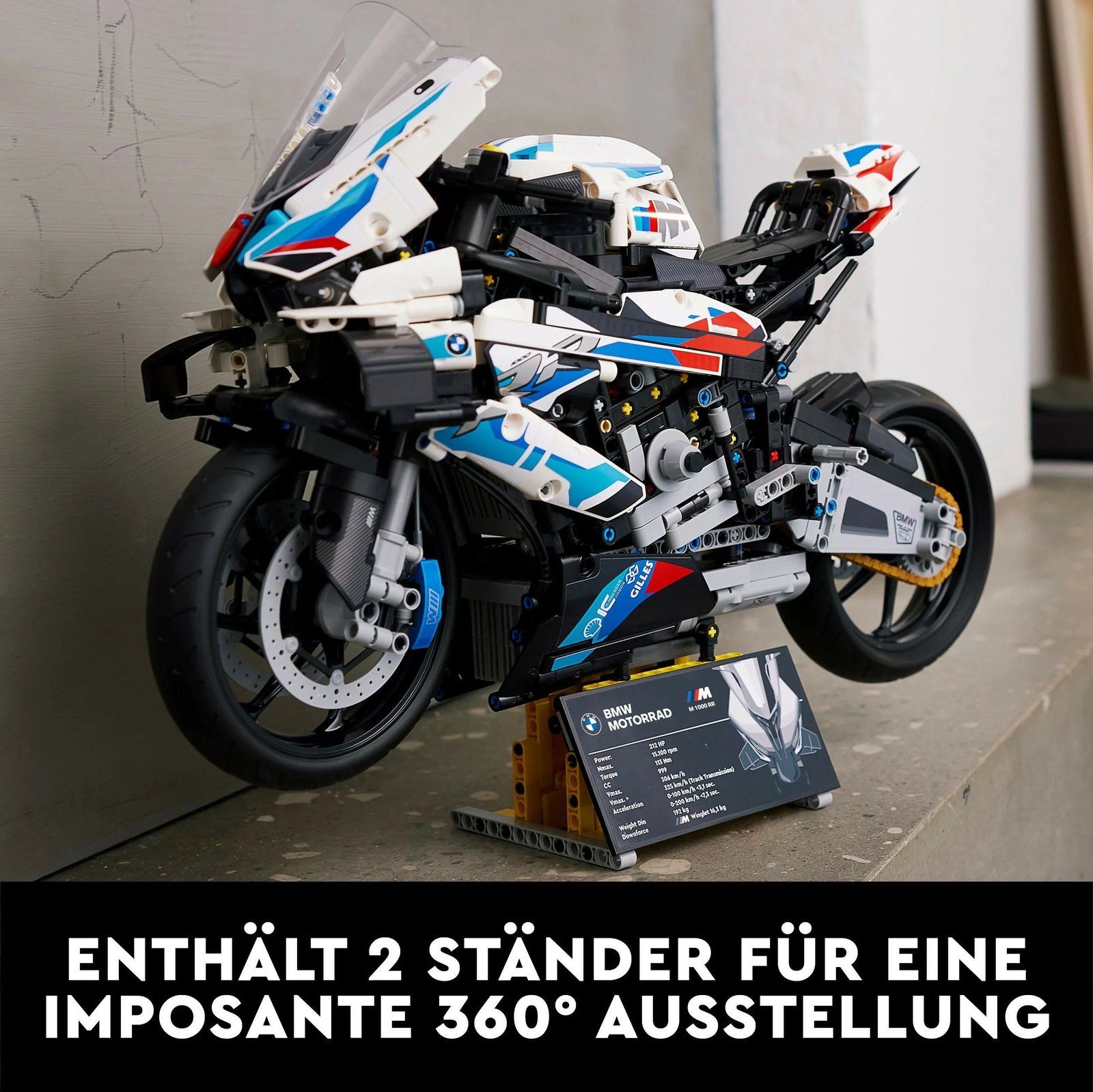 Set ndërtimi LEGO Technic BMW M 1000 RR, 1921 pjesë, shumëngjyrësh Set ndërtimi LEGO Technic BMW M 1000 RR, 1921 pjesë, shumëngjyrësh