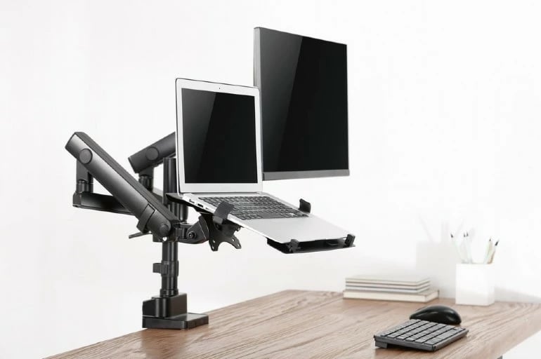 Mbajtëse tavoline Gembird MA-DA3-02 për monitor deri 32" dhe laptop deri 15.6", e zezë