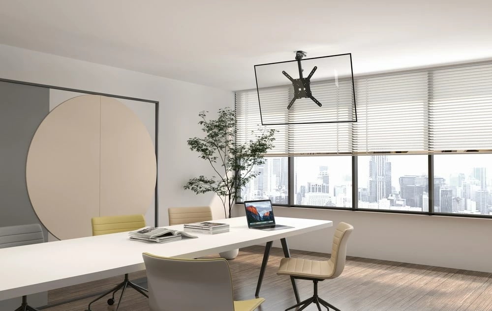 Mbajtëse tavani për TV/monitor Gembird CM-55ST-01, 23-55", e zezë