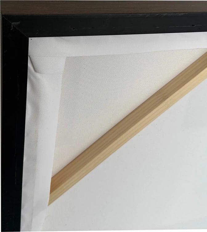 Pikturë dekorative CALMA me kornizë, kanavacë, ngjyrë bezhë, 102.6x4.3x102.6cm