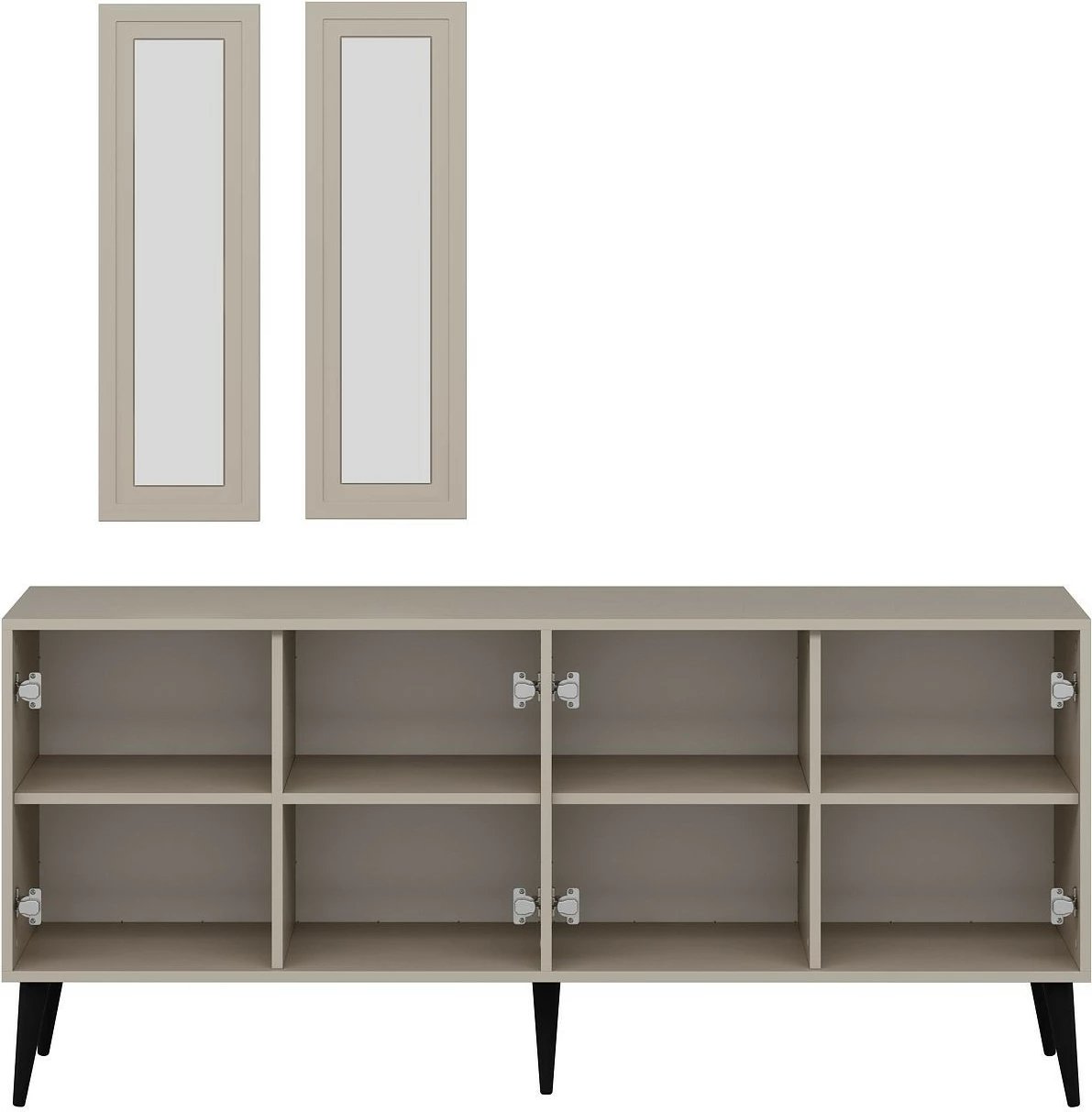 Konsol Sandstone me pasqyrë, Skye Decor, ngjyrë rëre