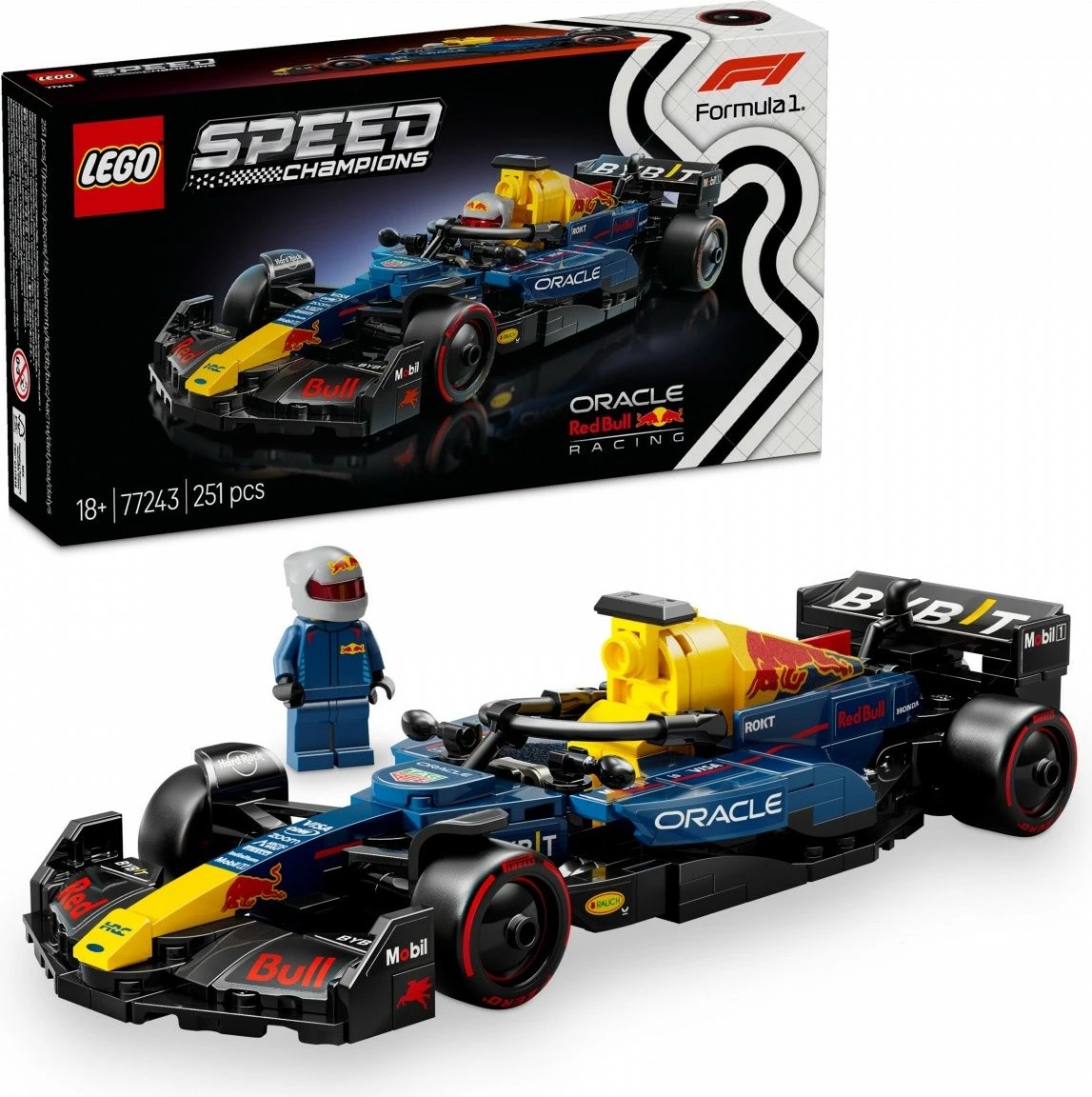 Set LEGO Speed Champions F1 Car Oracle Red Bull Racing RB20, 251 pjesë