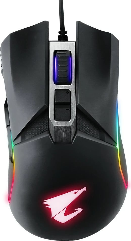 Maus Gigabyte Aorus M5, USB, 16000 DPI, i zi, RGB