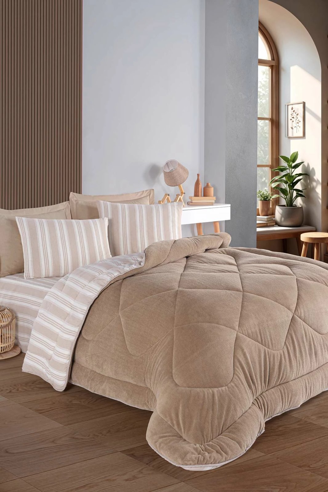Set gjumi Single L'essentiel, Soft Line, bezhë Set gjumi Single L'essentiel, Soft Line, bezhë