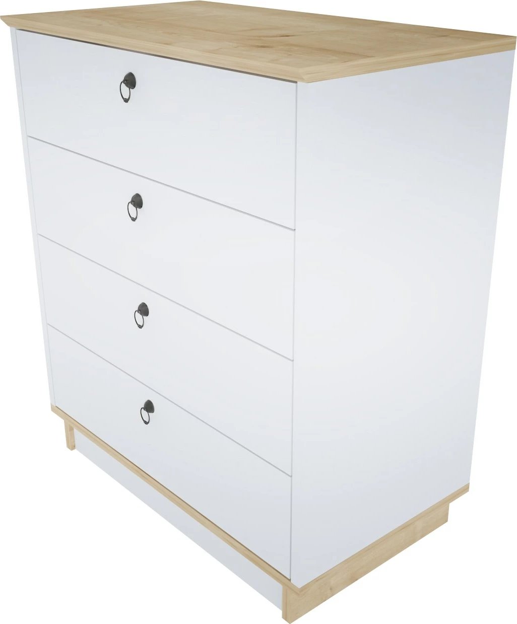 Komodë Skye Decor, Sahra - e bardhë, lis