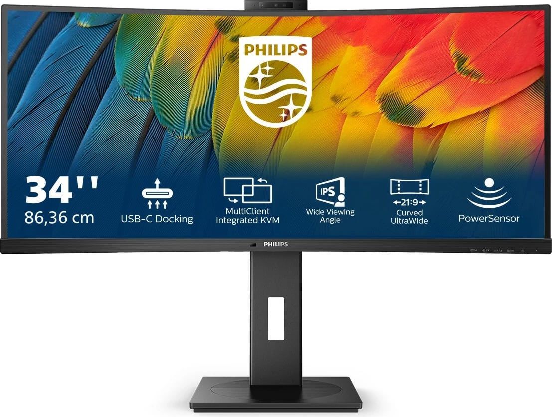 Monitor Philips 5000 series 34B1U5600CH/00, 34", Wide Quad HD, LCD, e zezë
