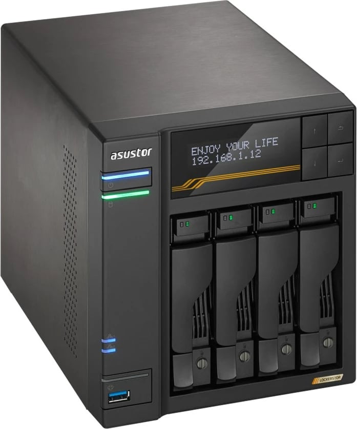 NAS ASUSTOR AS6804T, 16 GB RAM, 4-slota, Zezë