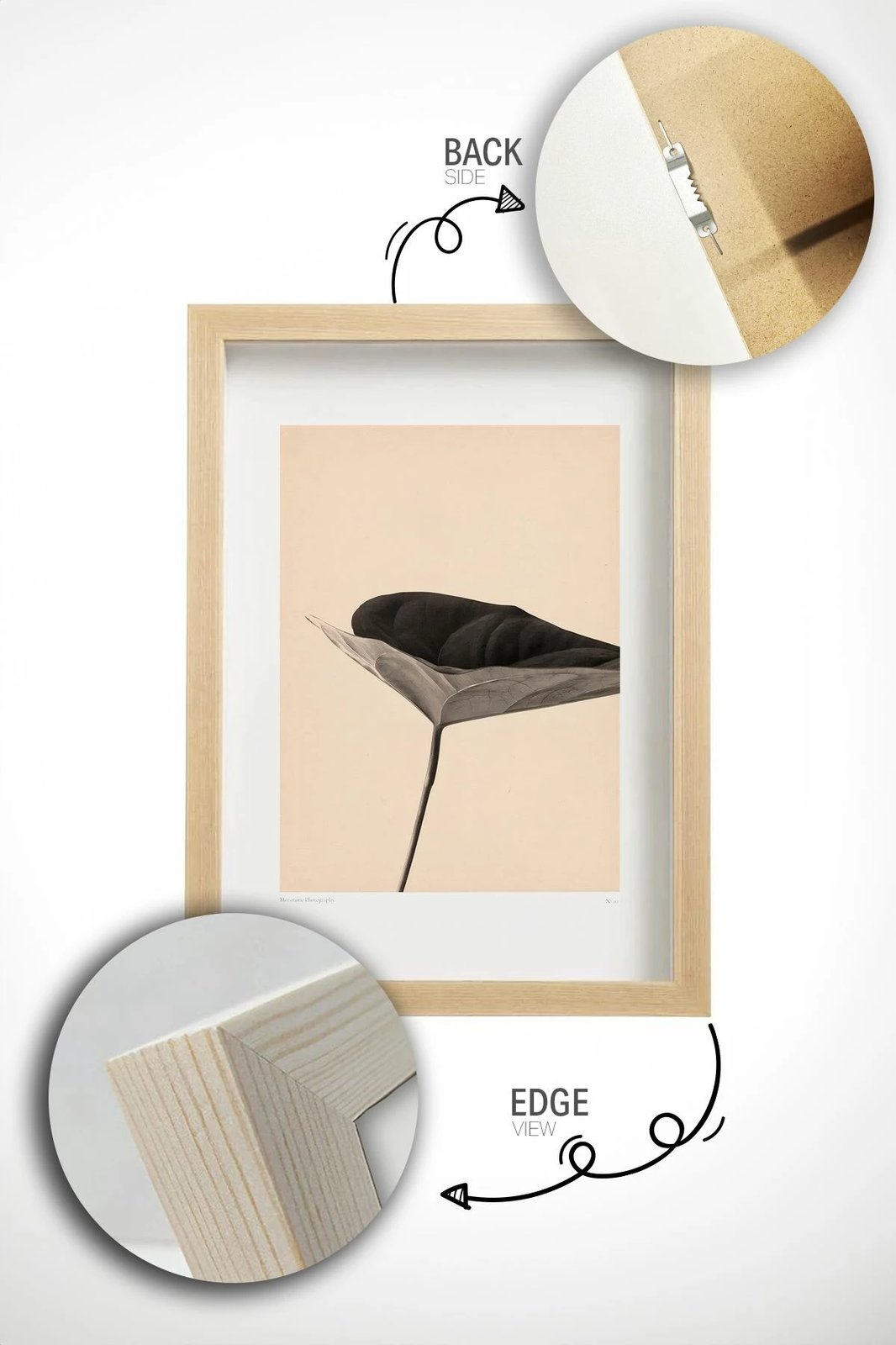 Pikturë dekorative me kornizë, Wallity, Lmnmdl44, shumëngjyrëshe, 33x48cm