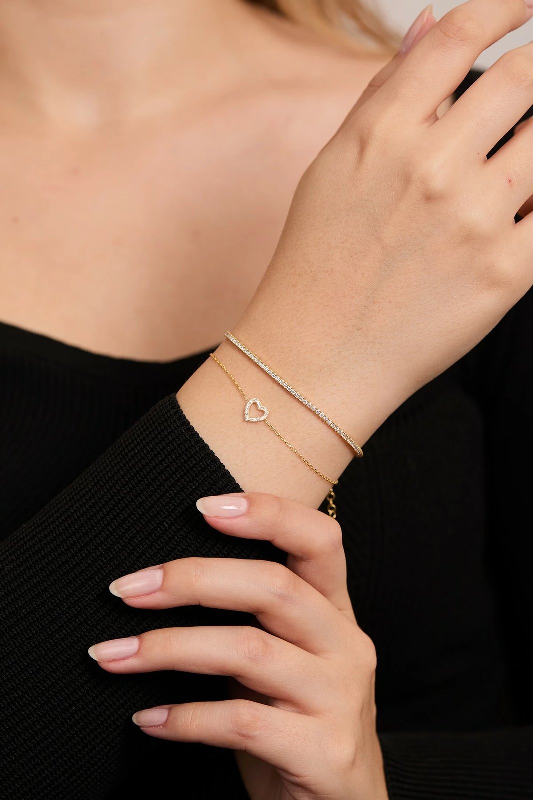 Byzylyk argjendi Elika Silver, ngjyrë ari, ELKSET80090