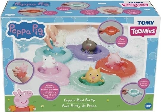 Lodra për banjë TOMY Peppa Pig Pool Party, Set