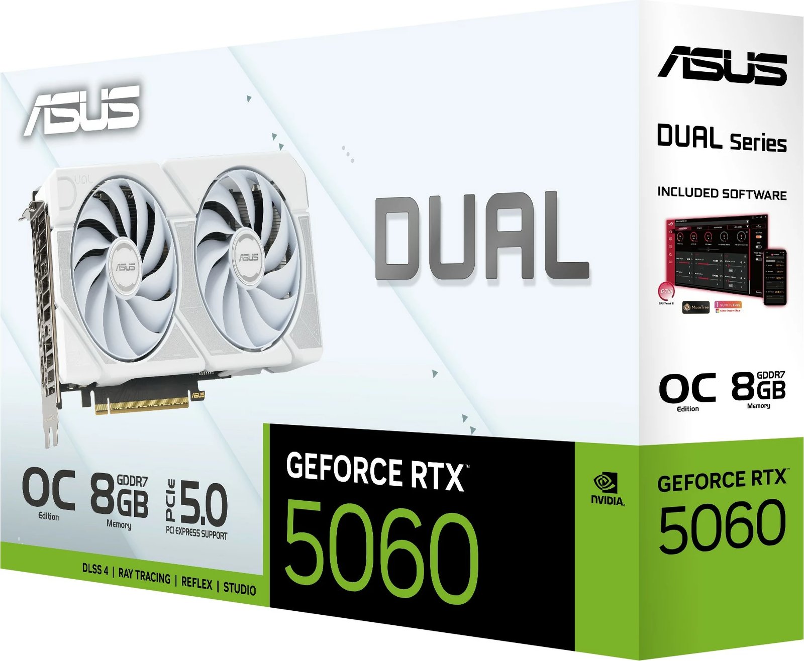 Kartelë grafike ASUS RTX5060 8GB GDDR7 e bardhë Kartelë grafike ASUS RTX5060 8GB GDDR7 e bardhë