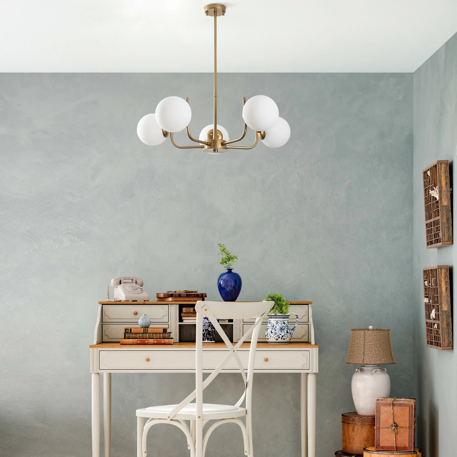 Llambë tavani Opviq, Antler, ngjyrë ari, 69cm