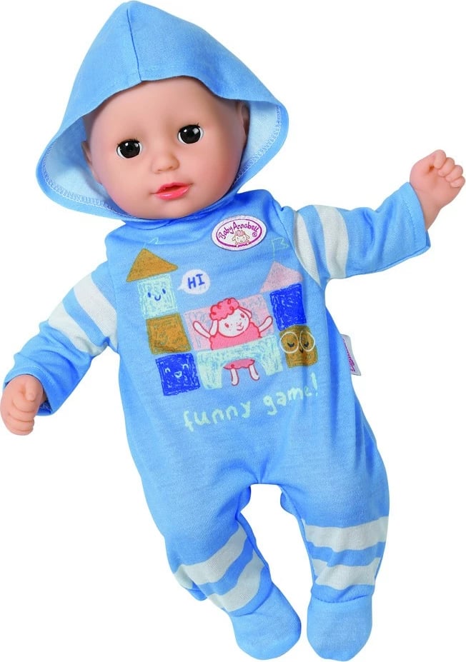 Rroba për kukull Baby Annabell 36 cm, Zapf, set ngjyrë blu, rozë, kafe, e bardhë