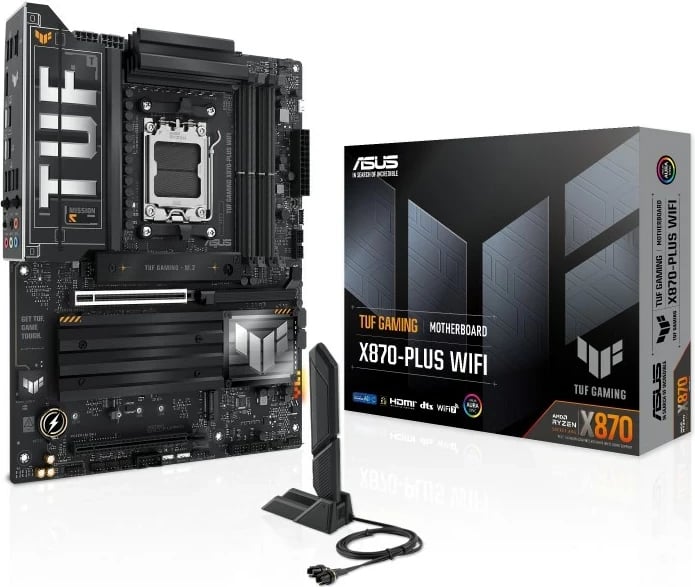 Pllakë amë ASUS TUF GAMING X870-PLUS WIFI, Socket AM5, ATX, E zezë