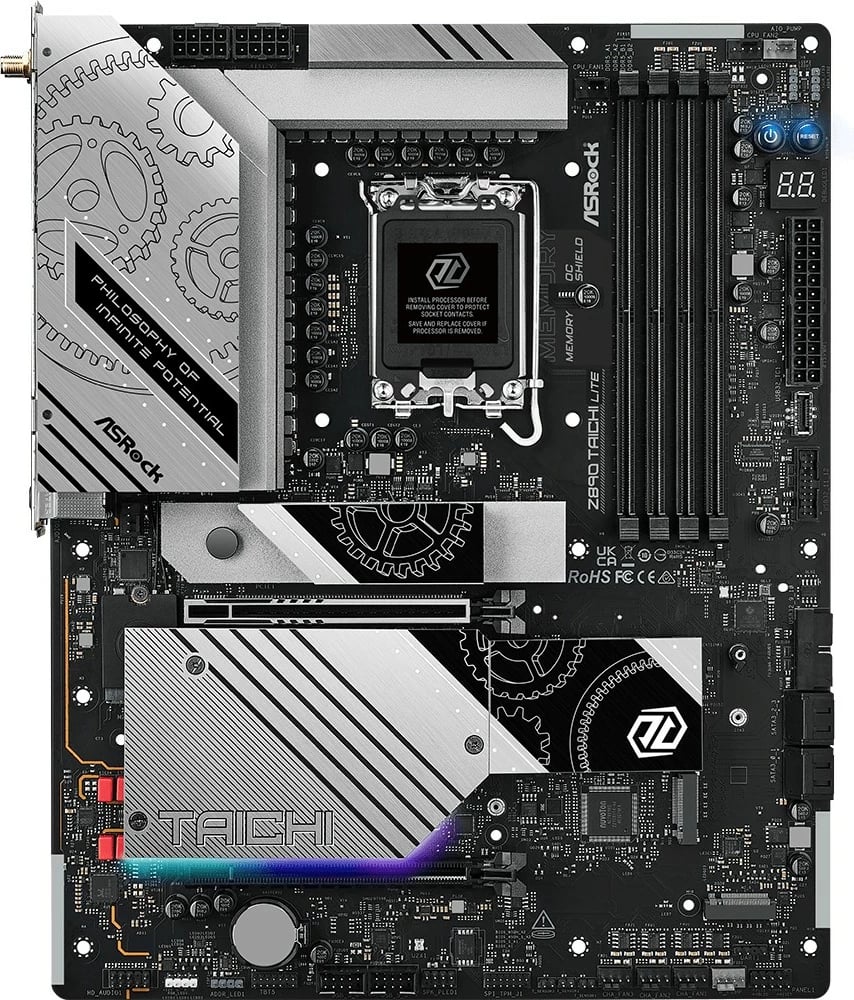 Pllakë amë ASRock Z890 Taichi Lite ATX, Intel Z890, LGA1851, DDR5, PCIe 5.0, Wi‑Fi 7, Thunderbolt 4