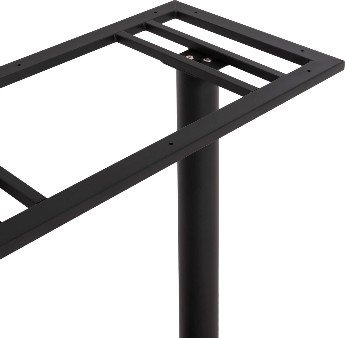 Bazë për tavolinë bar, dy këmbë, metal, ngjyrë e zezë, 80x40x108H cm