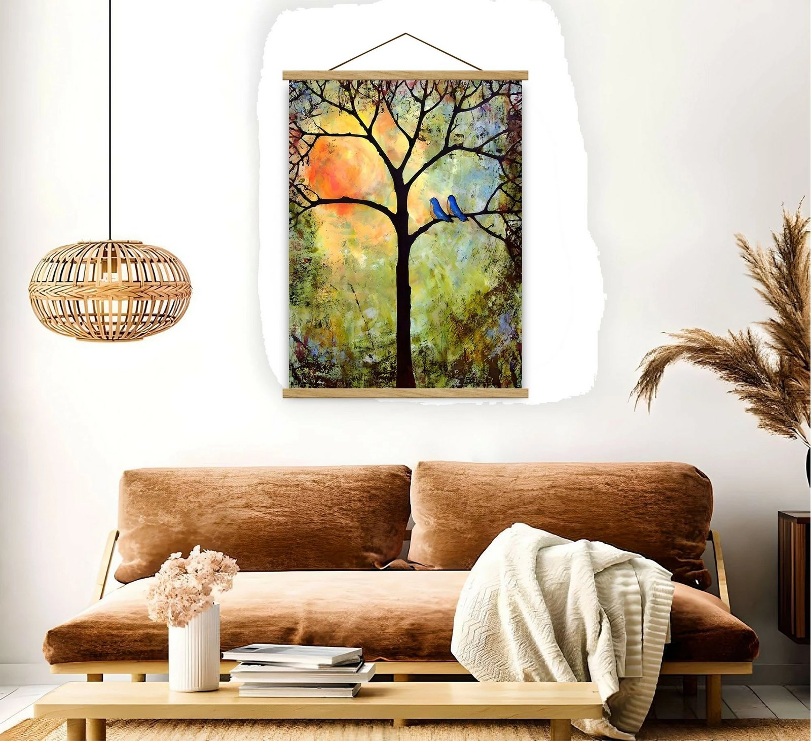 Pikturë dekorative me kornizë, shumëngjyrëshe, MRG27, 50x70cm