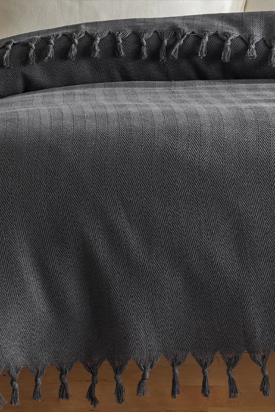 Batanije Double Pique, Berlino, ngjyrë fume, 200x220cm