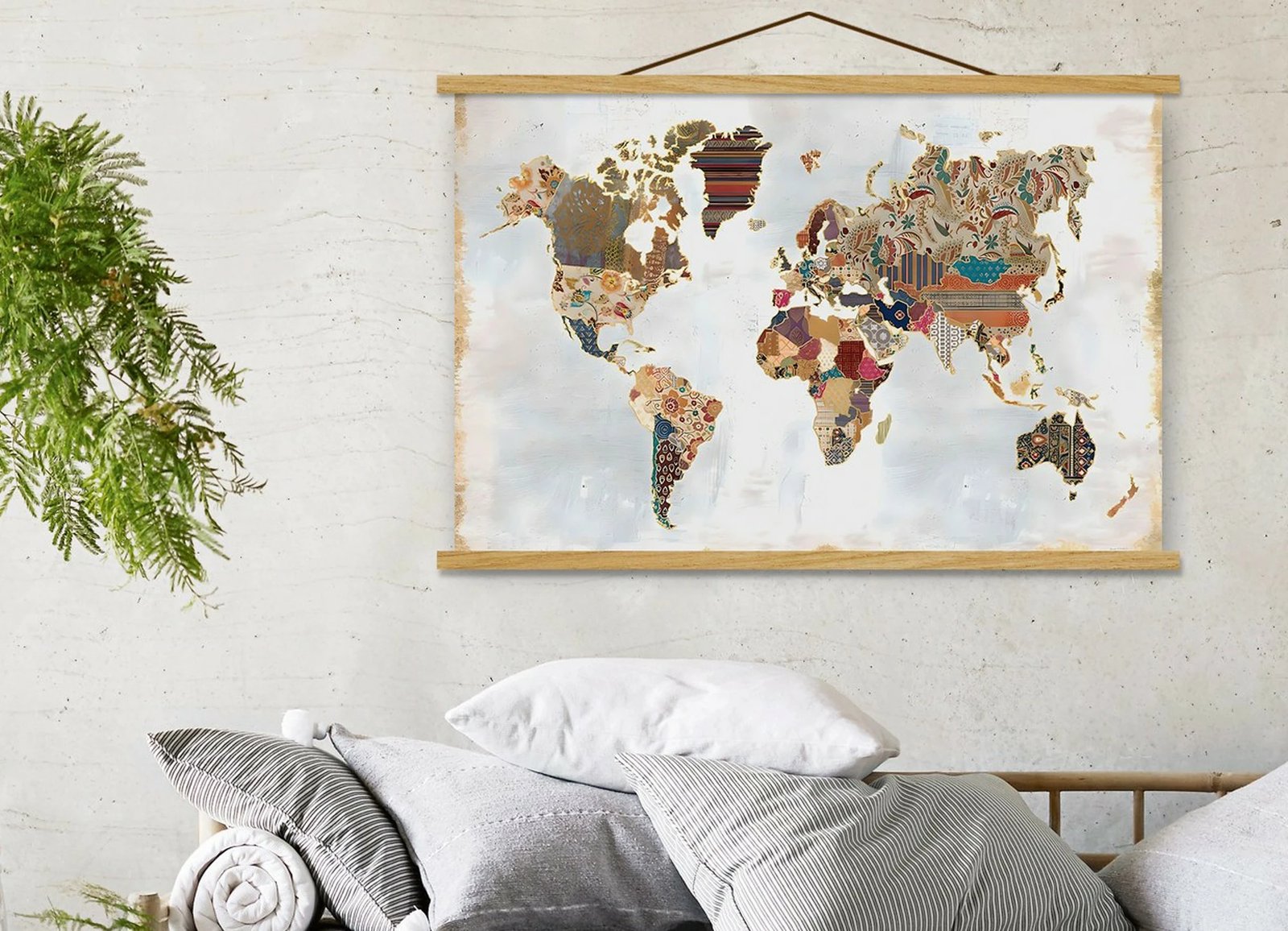 Pikturë dekorative me kornizë, shumëngjyrëshe, MRG44, 50x70cm