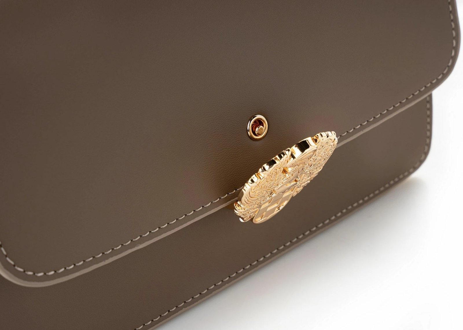 Çantë shpatulle, ngjyrë Dark Mink, Vince Camuto, Amore