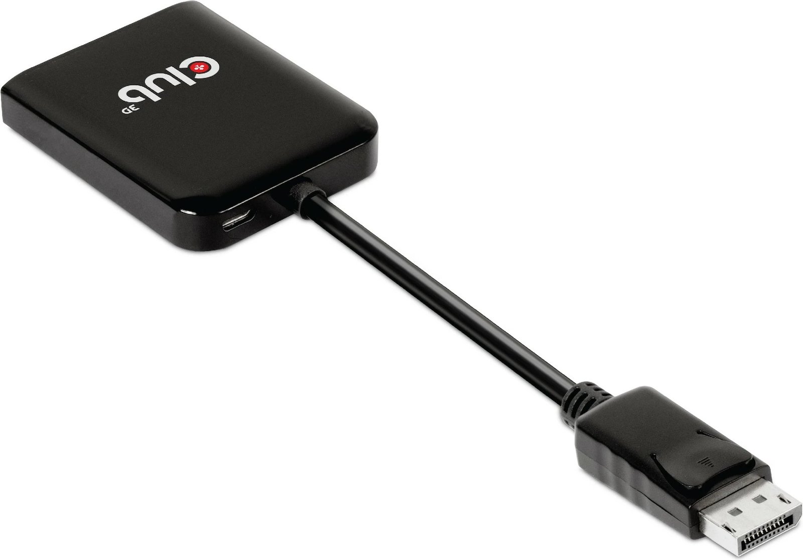 Adapter DisplayPort Club3D Multi Streaming Transport Hub 1xDP në 2xDP, 4K, i zi
