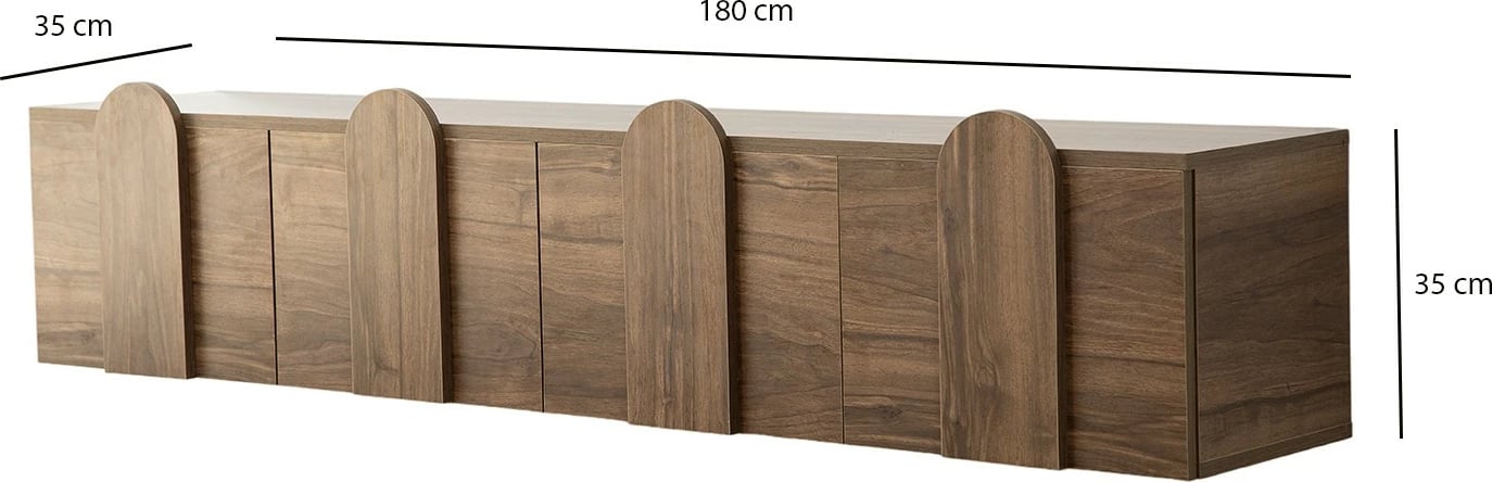 Komodë TV Skye Decor, New Line, ngjyrë arre