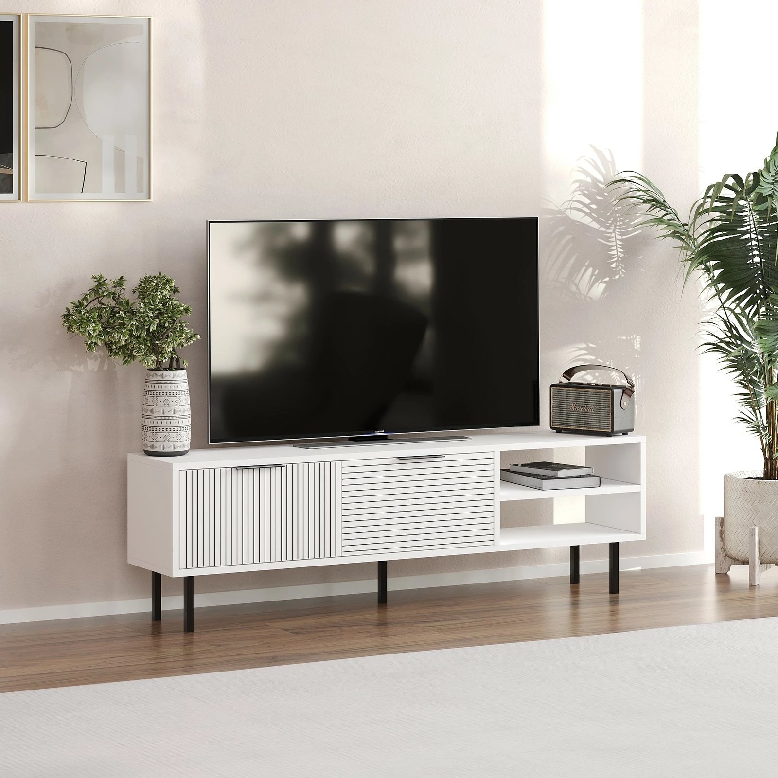 Komodë TV Skye Decor, Venus, e bardhë