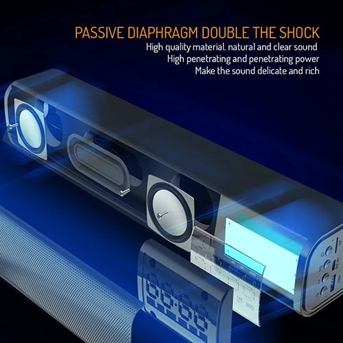 Altoparlant me orë zgjimi, Adler AD 1191, Bluetooth 5.0, stereo 2x5W, SD/USB/AUX, bateri 1200 mAh, i zi Altoparlant me orë zgjimi, Adler AD 1191, Bluetooth 5.0, stereo 2x5W, SD/USB/AUX, bateri 1200 mAh, i zi