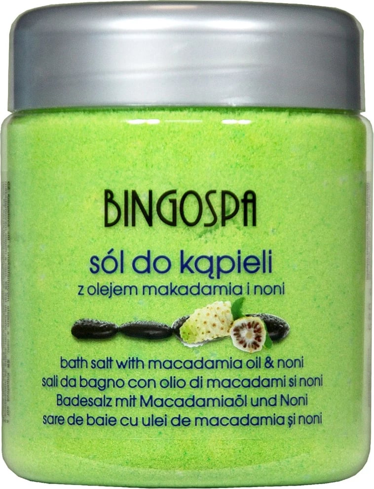 Kripë për banjë BingoSpa Macadamia Oil and Noni 580g