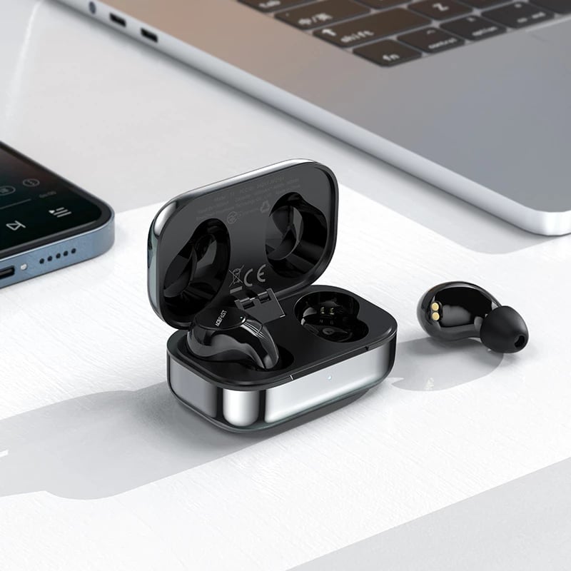 Kufje Acefast T7, wireless TWS, për gaming dhe muzikë, Bluetooth 5.2, IPX4, argjendtë