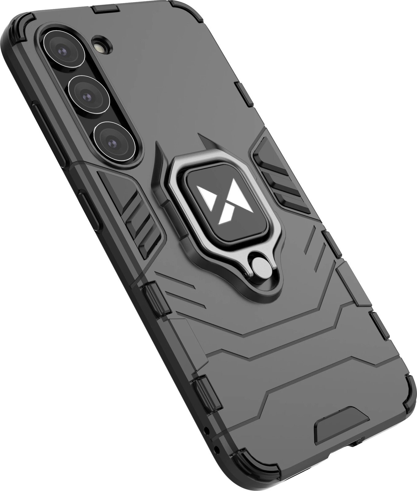 Mbështjellës Wozinsky Ring Armor për Samsung Galaxy S23, me mbajtëse unaze, i zi Mbështjellës Wozinsky Ring Armor për Samsung Galaxy S23, me mbajtëse unaze, i zi