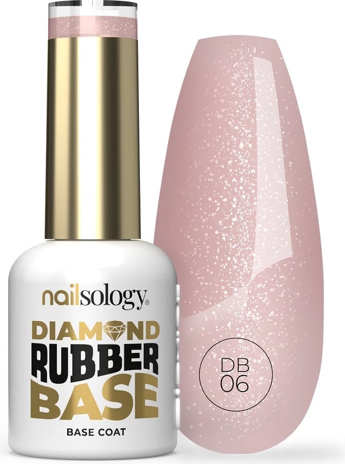 Bazë hibride për thonj Clavier Nailsology Diamond Rubber Base DB06 Classy Lassie për femra, 8ml