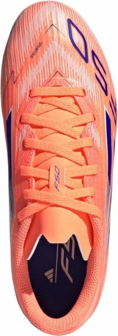 Atlete futbolli për fëmijë adidas F50, coral