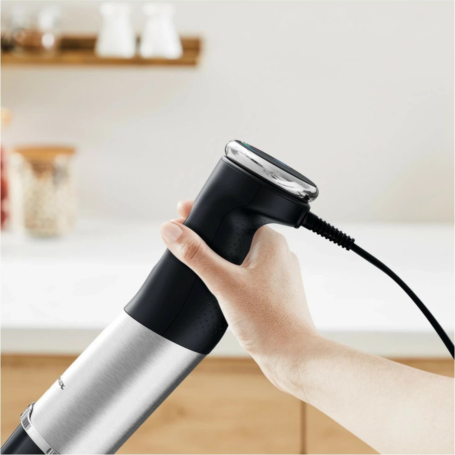 Blender dore Tefal HB67G830, 1000W, 20 shpejtësi, zi-argjendtë