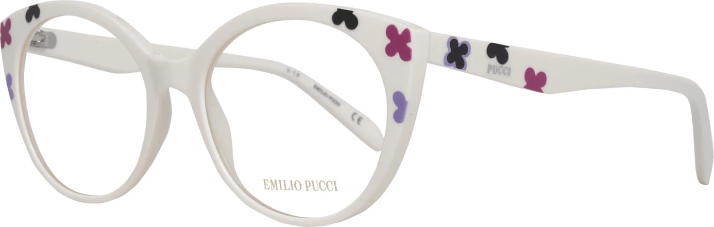 Kornizë optike për femra Emilio Pucci, e bardhë