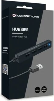 USB hub Conceptronic 4 porta USB-A 2.0 i zi
