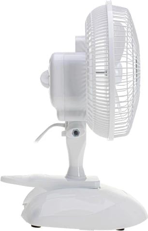 Ventilator tavoline Adler AD 7317 15 cm 2 shpejtësi 30W me bazë dhe kapëse i bardhë