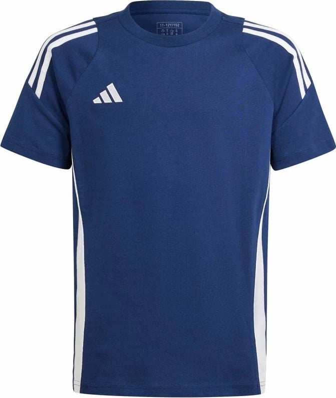 Fanellë futbolli për fëmijë adidas Tiro 24, e bardhë dhe blu marine